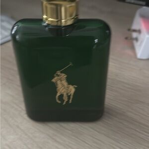 Ralph Lauren Dark Green and Gold Bottle